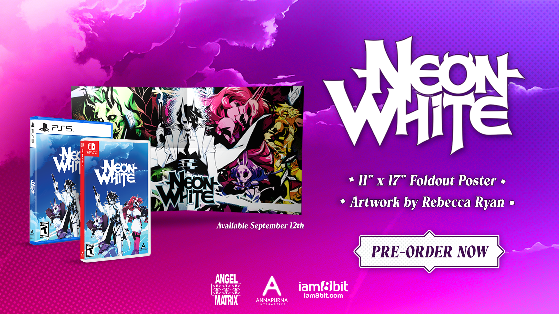 Neon White Nintendo Switch and PS5 physical editions are on the