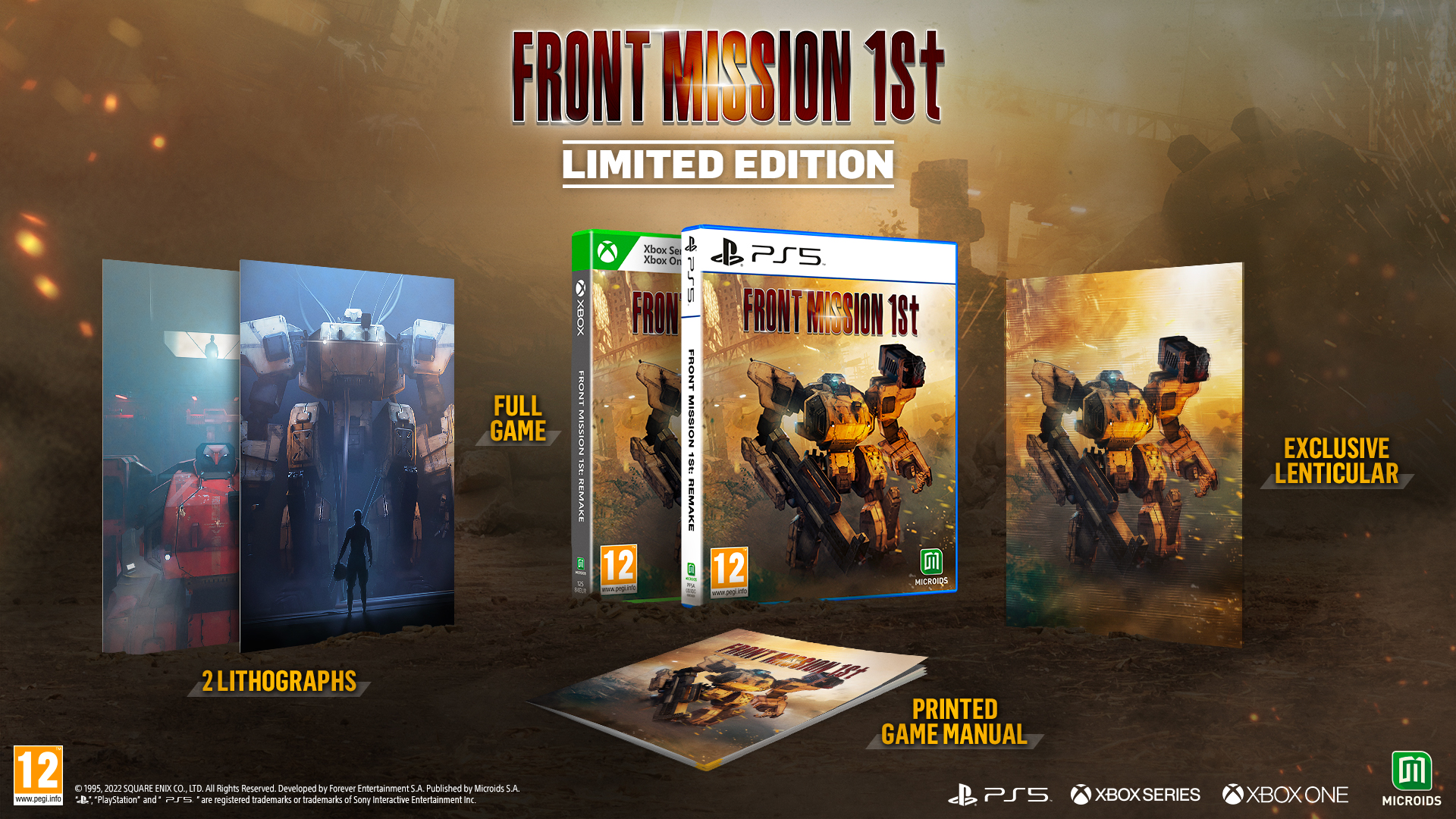 Meridiem Games | FRONT MISSION 1St Remake Limited Edition is available now  on PlayStation 5 and Xbox One|Series