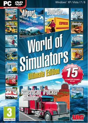 WORLD OF SIMULATORS DELUXE EDITION (PC DVD) 10 DIFF SIMULATION